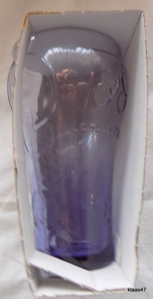 Coca-Cola Purple Contour Glass  London 2012 Olympic Games Cycling