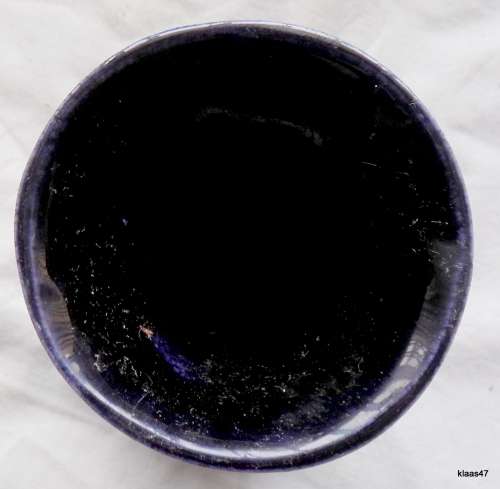 Small Black Lucia Ware vase - No 1529 -  9cm High - 8cm Top Diameter