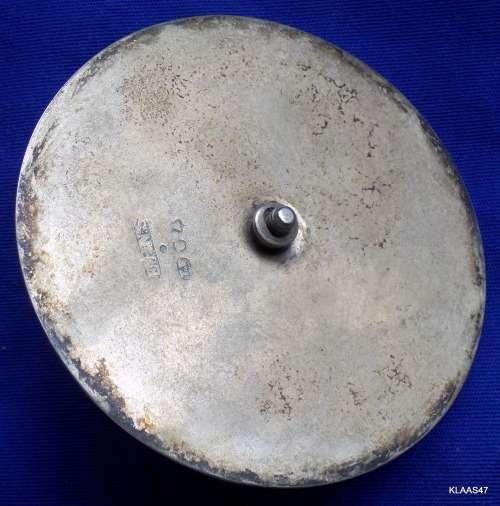 BISCUIT BARREL - W WOOD & CO - EPNS - HANDLE & LID WORN OFF