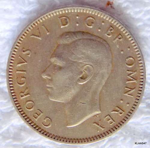 1948 KING GEORGE VI SCOTTISH ONE SHILLING COIN 72ND BIRTHDAY / ANNIVERSARY