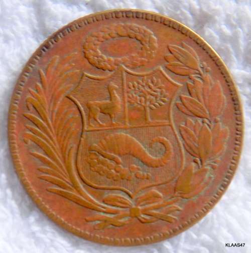 1942 1/2 SOL DE mineral EL BANCO CENTRAL DE RESERVA  COIN