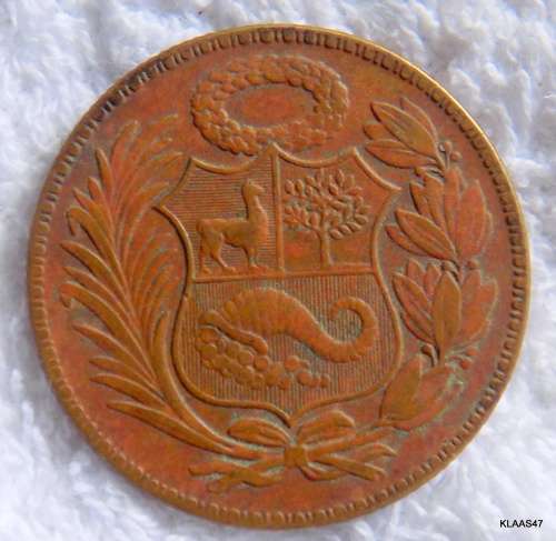 1942 1/2 SOL DE mineral EL BANCO CENTRAL DE RESERVA  COIN