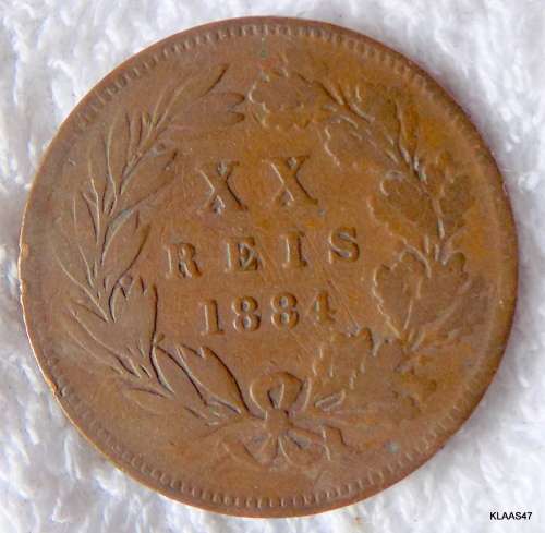 1884 PORTUGAL XX 20 REIS