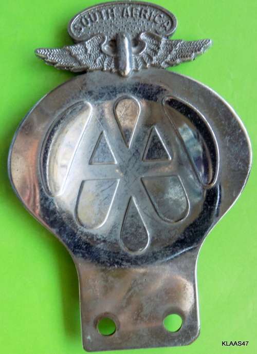 AA Car Badge Afrikaans Version (a lot of the yellow paint has worn off)