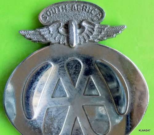 AA Car Badge Afrikaans Version (a lot of the yellow paint has worn off)