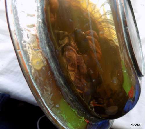 vINTAGE - Copper Dish - 28cm Diameter - 6cm Deep (Looks like a pot plant stood in it)