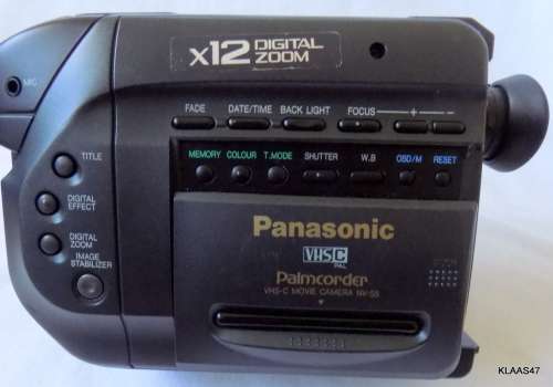 Panasonic NV-S5B VHS-C Camcorder Video Movie Camera 12x Zoom Bundle