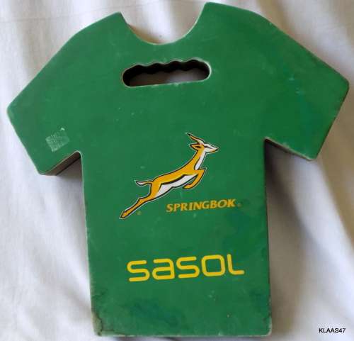 SA RUBGY - SPRINGBOK - SASOL - CUSHION - NOTE SOME DIRTY MARKS