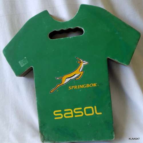 SA RUBGY - SPRINGBOK - SASOL - CUSHION - NOTE SOME DIRTY MARKS