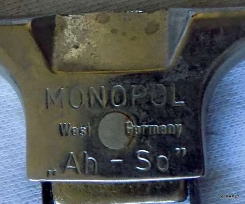 Vintage Stainless Steel MONOPOL "AH-SO" Bottle Opener/Cork Remover-Germany