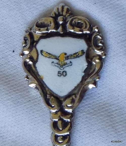 South African Air Force 50th Anniversary Crested Teaspoon