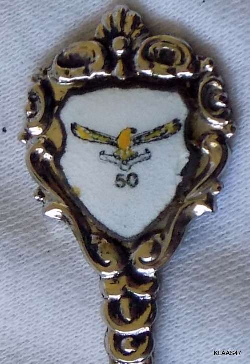 South African Air Force 50th Anniversary Crested Teaspoon