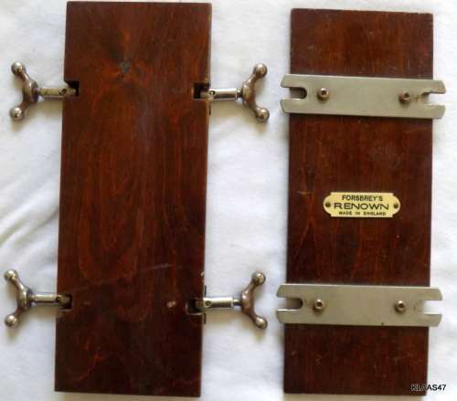 Vintage Wooden Forsbrey`s Renown tie press circa 1920 Made in  England