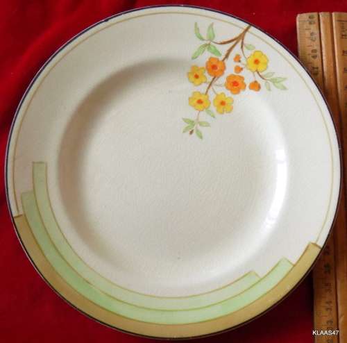 VINTAGE - Burleigh Ware  - B&L. Ltd - Made in England - ART DECO - 25cm Soup Plate
