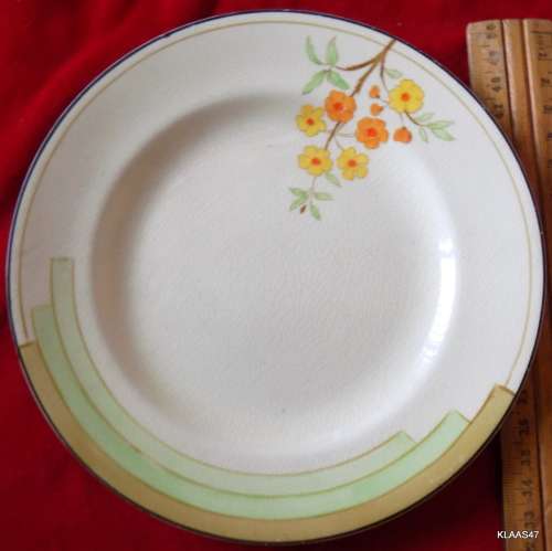 VINTAGE - Burleigh Ware  - B&L. Ltd - Made in England - ART DECO - 25cm Soup Plate
