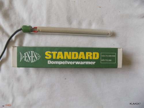 ES-ES - STANDARD - IMMERSION HEATER FOR FISH TANK - 220/250 VOLTS 200 WATTS