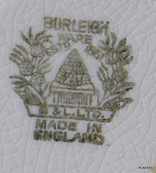 VINTAGE - Burleigh Ware - B&L. Ltd - Made in England - ART DECO - 15cm Side plate
