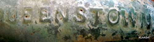 Hamilton style bottle for H C Bell - Grahamstown and Queenstown