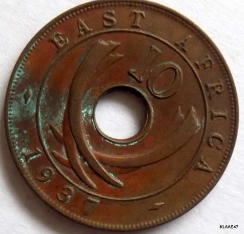 1937 EAST AFRICA 10 CENT