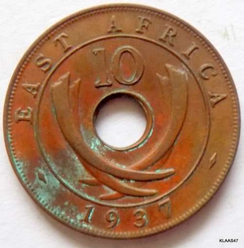 1937 EAST AFRICA 10 CENT