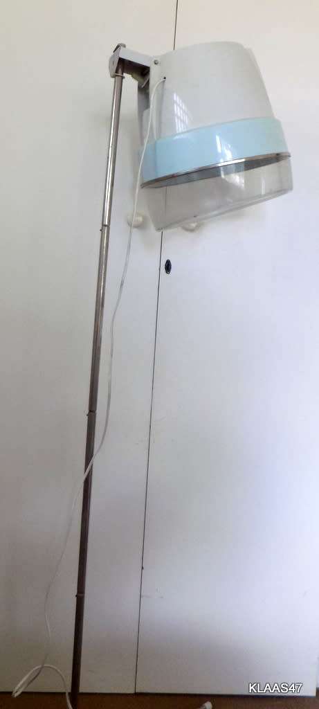 Retro Philips Comfort HP4618 Hood Hairdryer / Drier with Stand. Portable. Folding hood and stand.