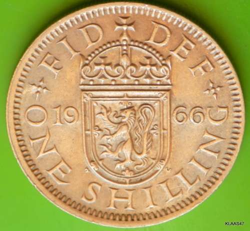 1966 Elizabeth II English Shilling