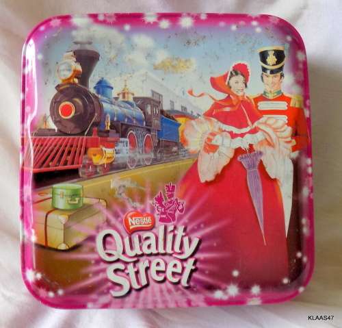 Nestle Quality Street - Empty tin - 13.5x13.5x6cm (300g)