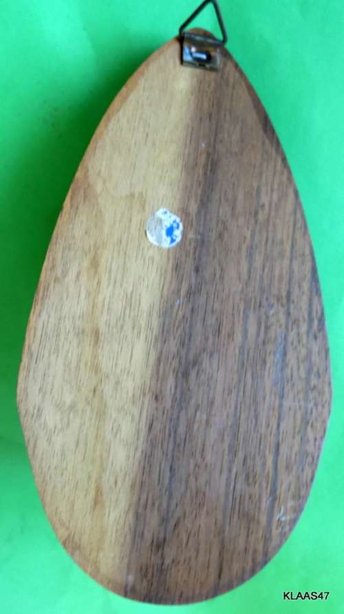 Vintage - Wooden back Wall Hanging Holy Water Font - Virgin Mary - 14.4cm Long 8cm Wide