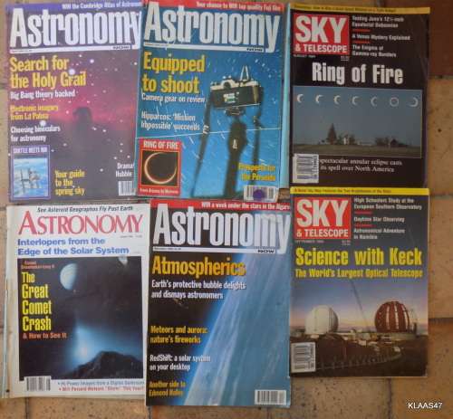 4 ASTRONOMY and 2 SKY and TELESCOPE MAGAZINES (1994/5)