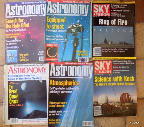 4 ASTRONOMY and 2 SKY and TELESCOPE MAGAZINES (1994/5)