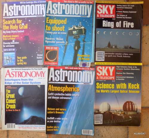 4 ASTRONOMY and 2 SKY and TELESCOPE MAGAZINES (1994/5)