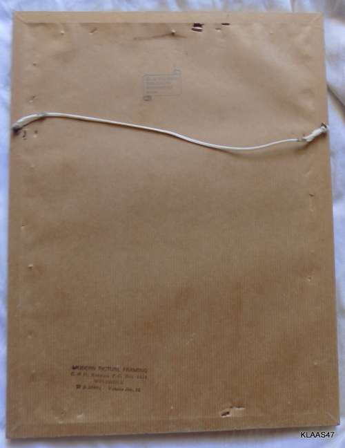 Vase of Flowers - Oil Painting - Signed C.V. (Stamped on back C.J.Viljoen) Framed size 26.2x34.2cm