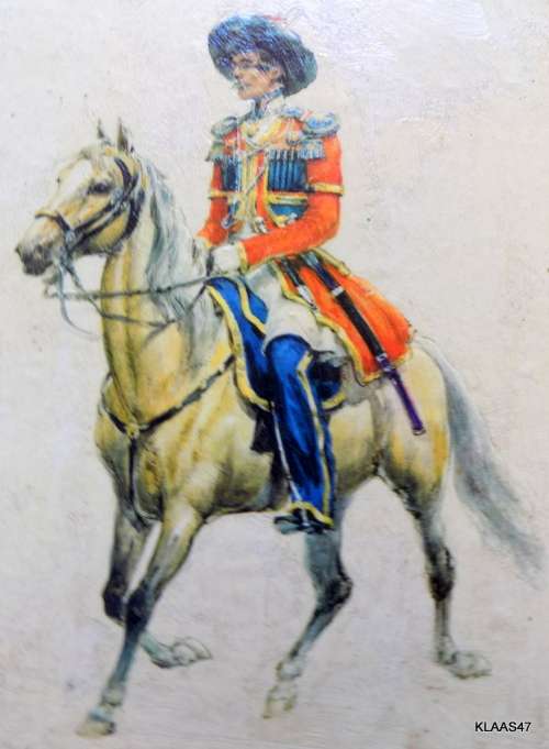 Framed Soldier on Horseback