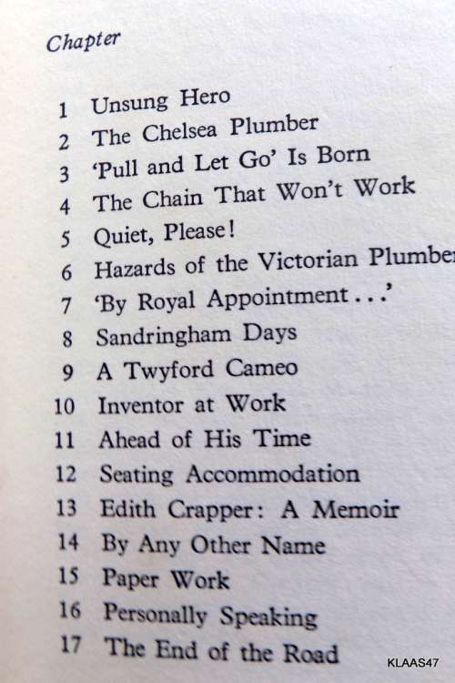 Flushed with Pride: The Story of Thomas Crapper by Wallare Reyburn Hardcover 1969