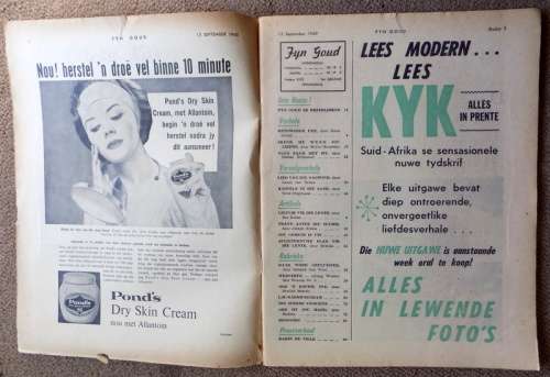 Vintage - Fyn Goud Magazine - 15 September 1960