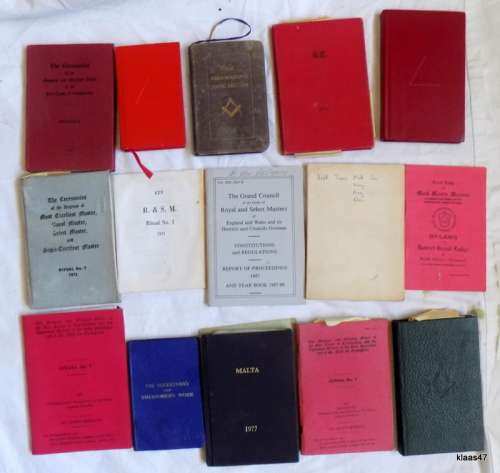 Collection of 15 Masonic Freemasons books - see pictures