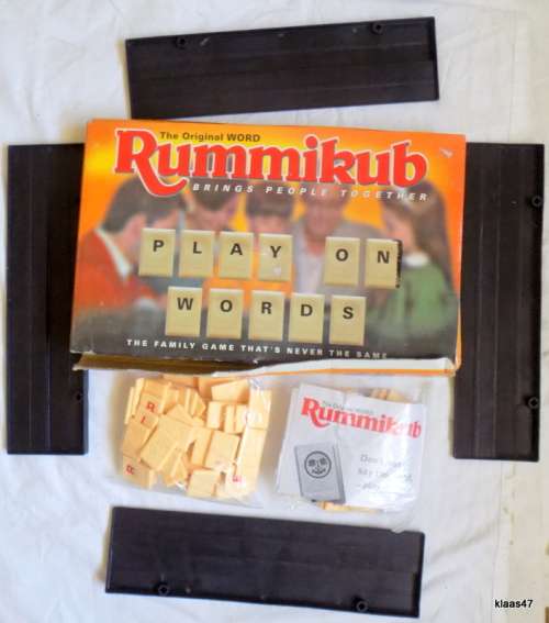 The Original WORD Rummikub - Vintage 1990 - Family  Game - Boxed