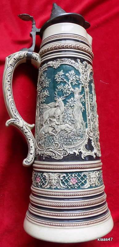 Vintage - Thewalt - Lidded Stein Jug - 37cm High (Without lid)