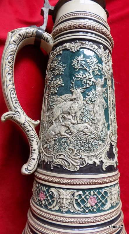 Vintage - Thewalt - Lidded Stein Jug - 37cm High (Without lid)