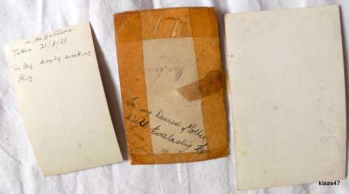 3 War Time Photographs - One dated 21.8.33 (LOT 3)