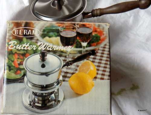 Vintage Beram Butter Warming Pot with Stand Rostfrei 18/8