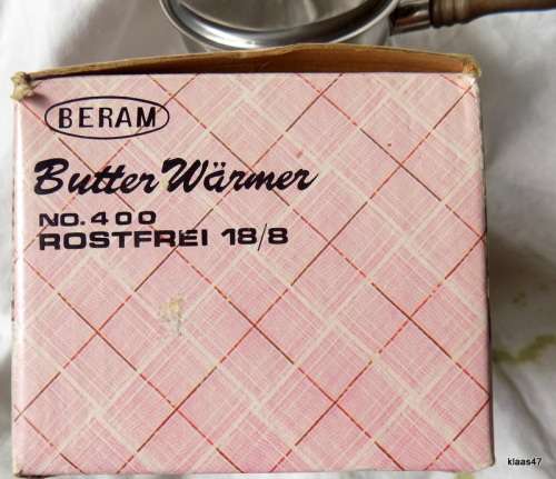 Vintage Beram Butter Warming Pot with Stand Rostfrei 18/8