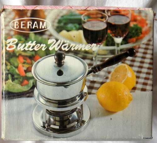 Vintage Beram Butter Warming Pot with Stand Rostfrei 18/8