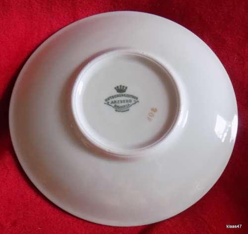 Hutschenreuther: Arzberg - White with Gold Trim - Cup and Saucer