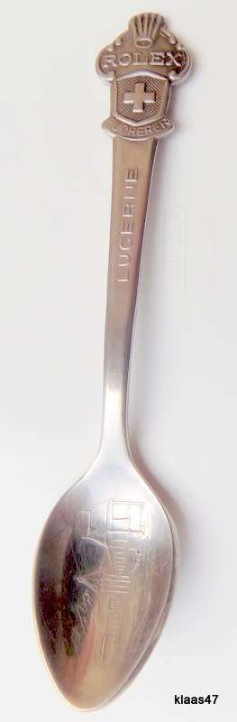 Rolex Souvenir Teaspoon - Lucerne - Bucherer of Switzerland - CB (Stainless Steel) No.1