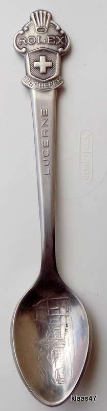 Rolex Souvenir Teaspoon - Lucerne - Bucherer of Switzerland - CB (Stainless Steel) No.1
