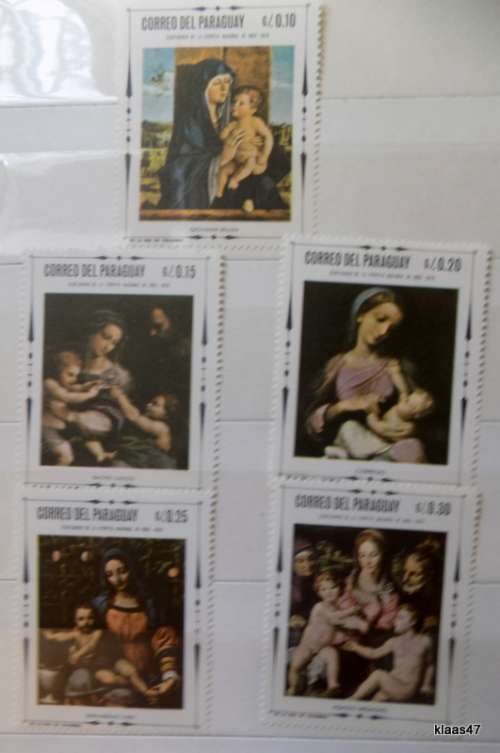 PARAGUAY - 1968 - Paintings - 5 unused stamps