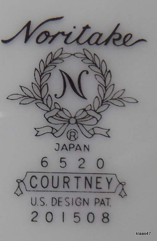 Vintage Noritake - Courtney - Japan - Fish Plates - 21cm diameter