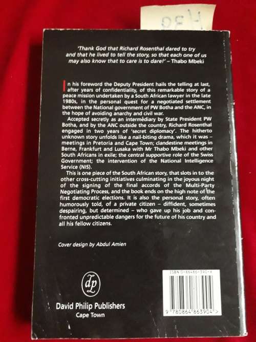 Mission Improbable - Richard Rosenthal f/word by Thabo Mbeki - Paperback (A Piece of the SA Story)