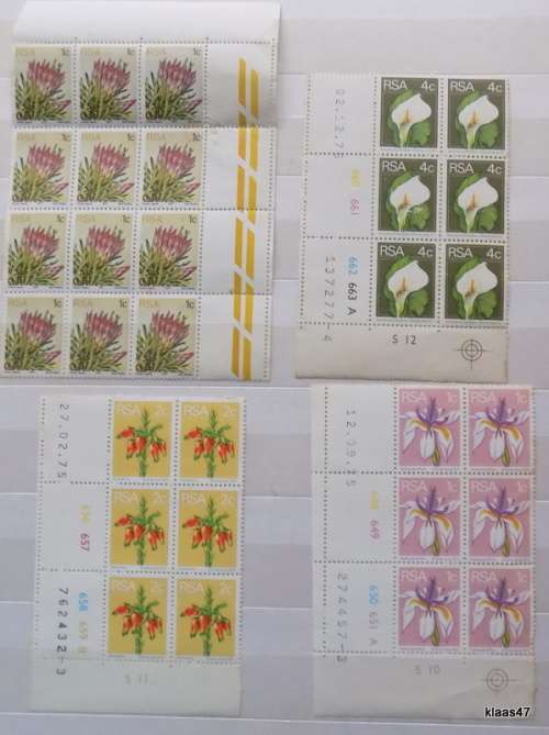 RSA - Mixed Lot of Blocks - Definitives (30  STAMPS) Unused